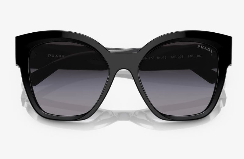 Womens Prada Sunglasses Pr 17Zs Black/Grey Gradient Sunnies