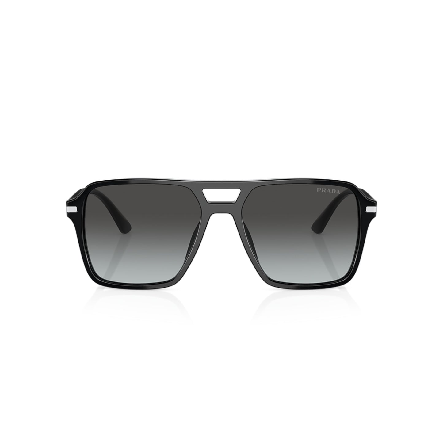 Men Prada Pr 20Ys 1Ab06t Black Pilot Grey Sunglasses