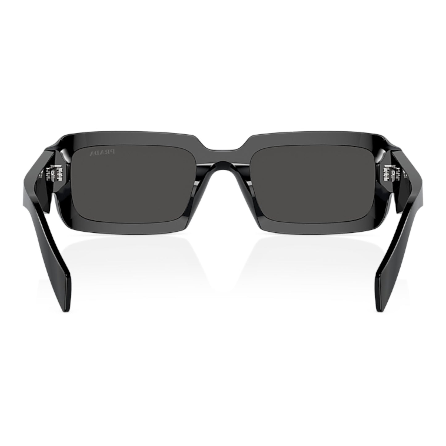 Men Prada Pr 27Zs 16K08z Black Irregular Dark Grey Sunglasses