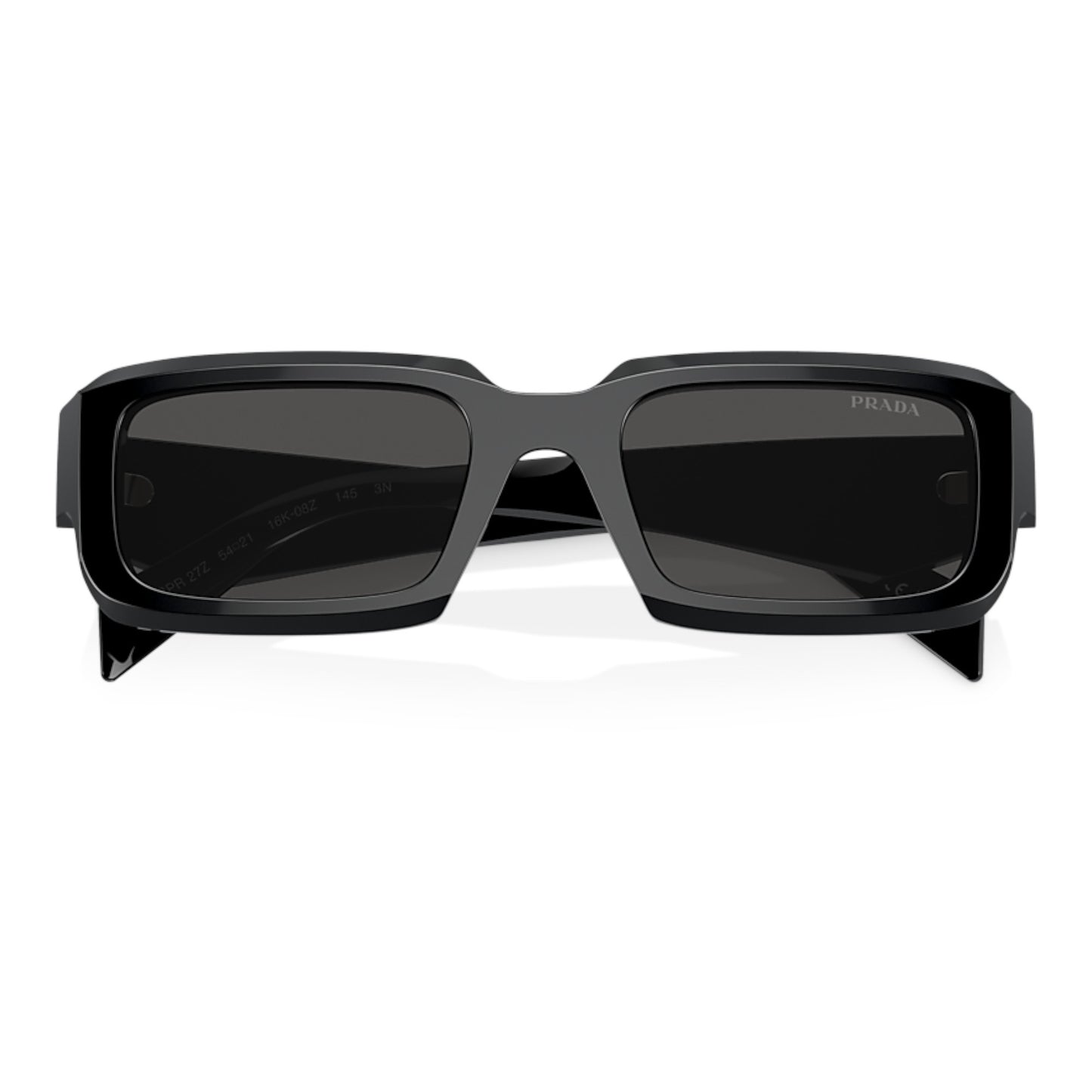 Men Prada Pr 27Zs 16K08z Black Irregular Dark Grey Sunglasses