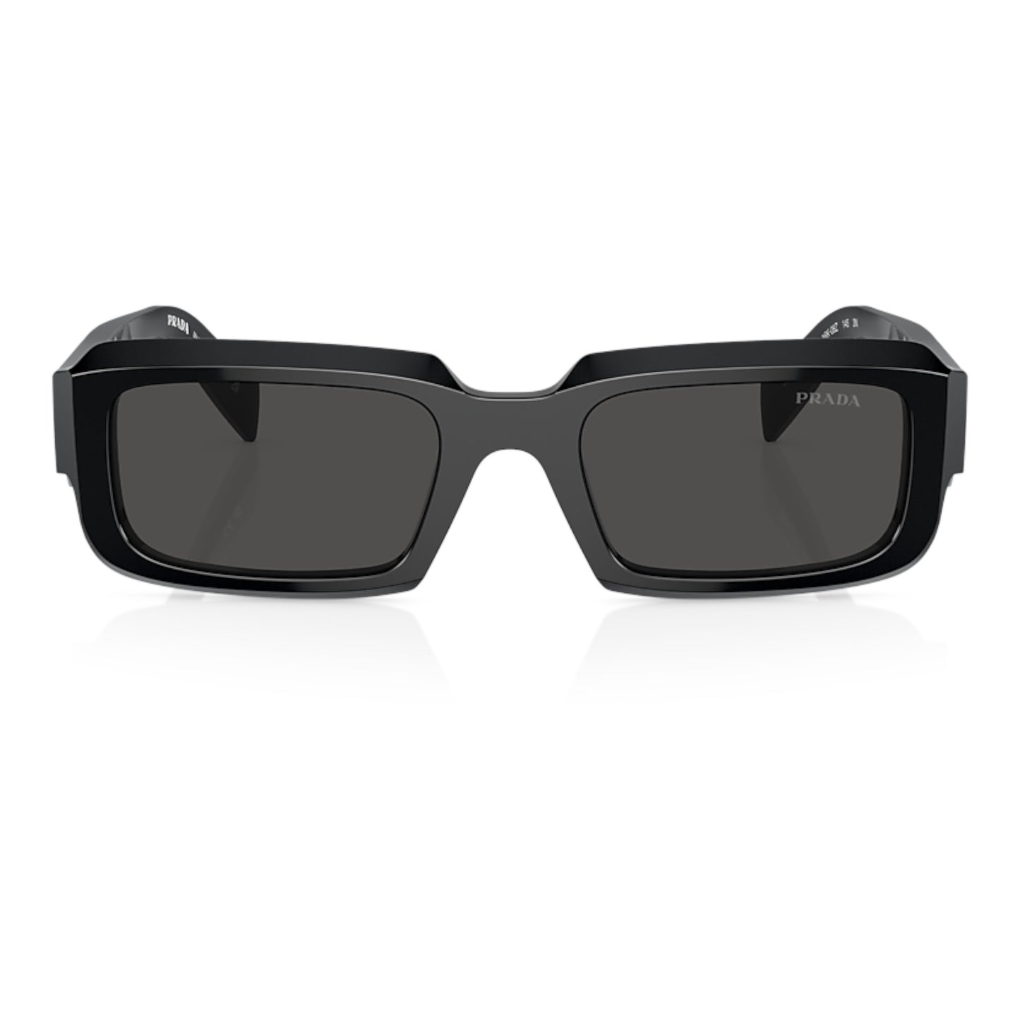 Men Prada Pr 27Zs 16K08z Black Irregular Dark Grey Sunglasses