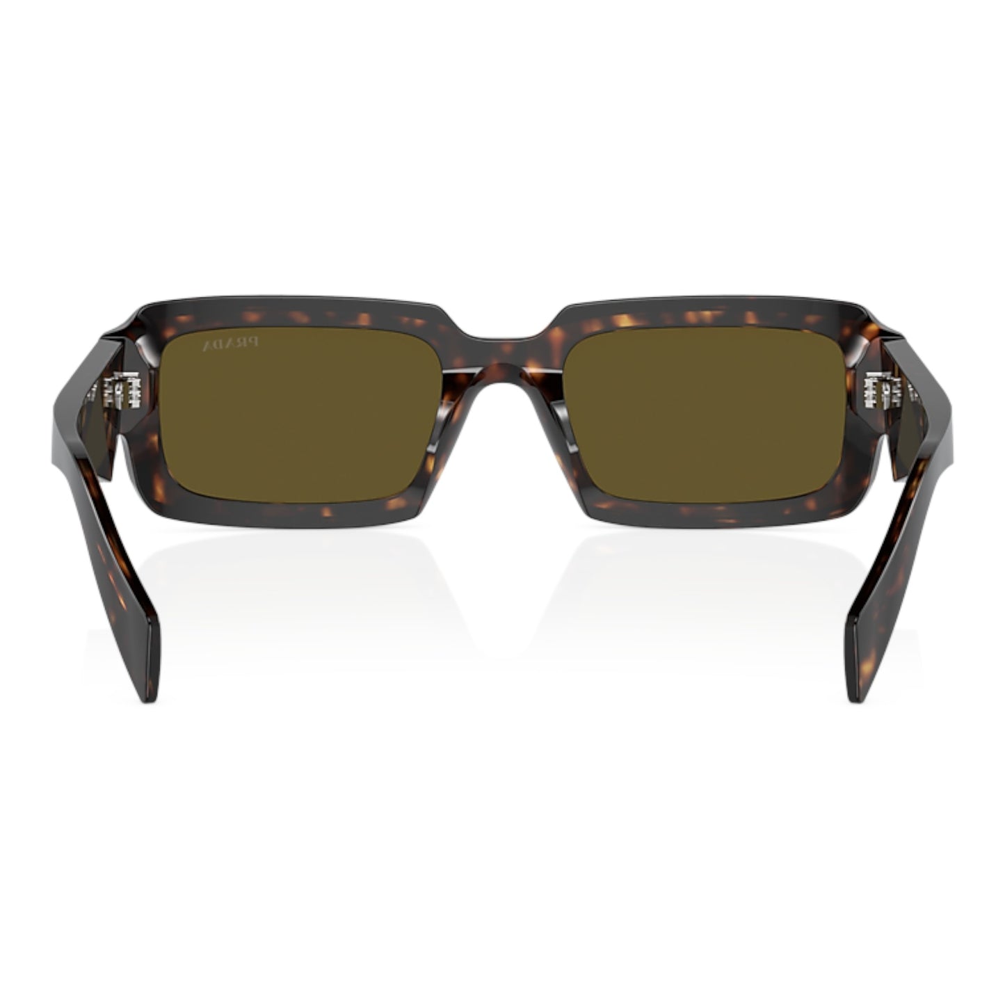 Men Prada Pr 27Zs 19J09z Tortoise Irregular Dark Brown Sunglasses