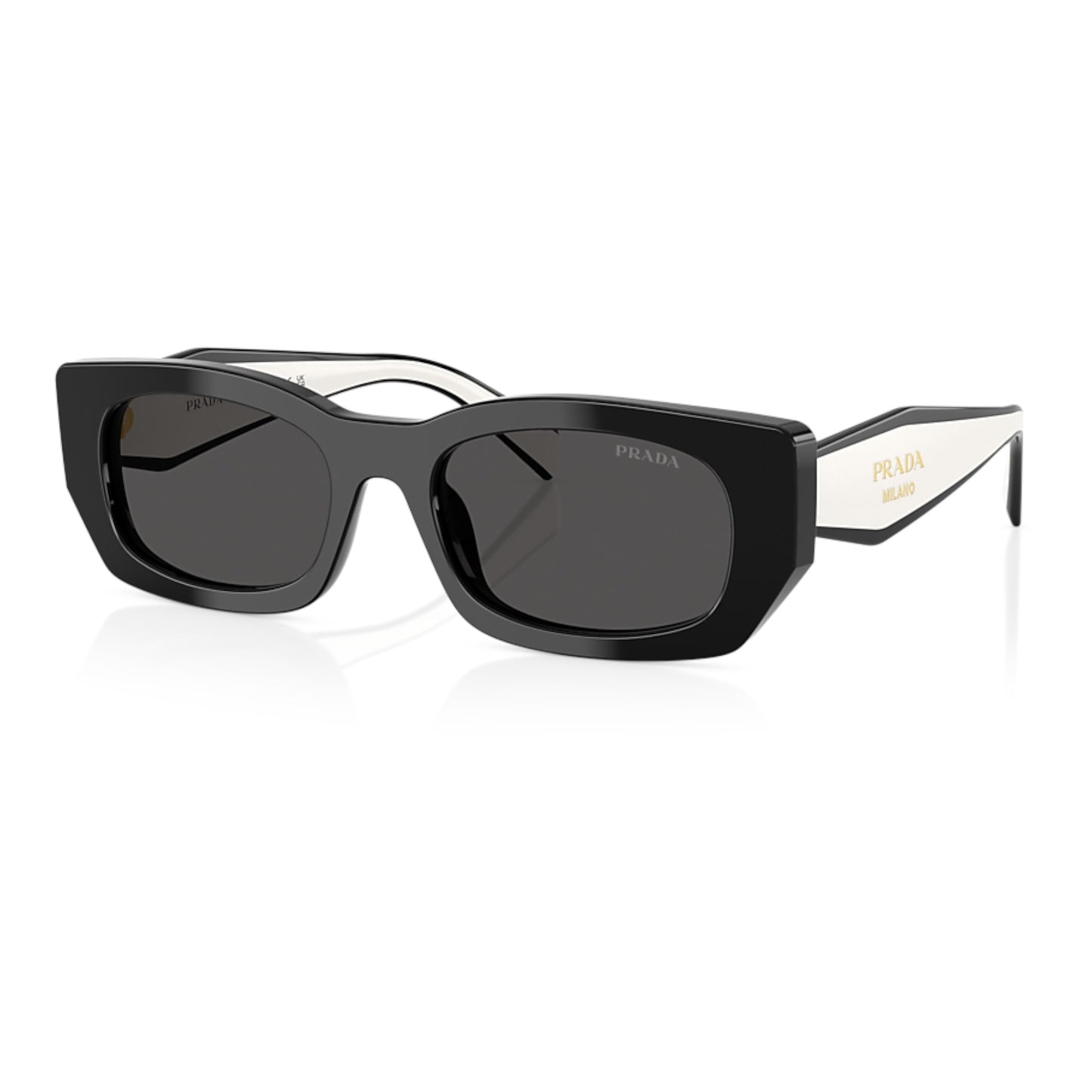 Women Prada Pr B05s 09Q08z Black Pillow Dark Grey Sunglasses