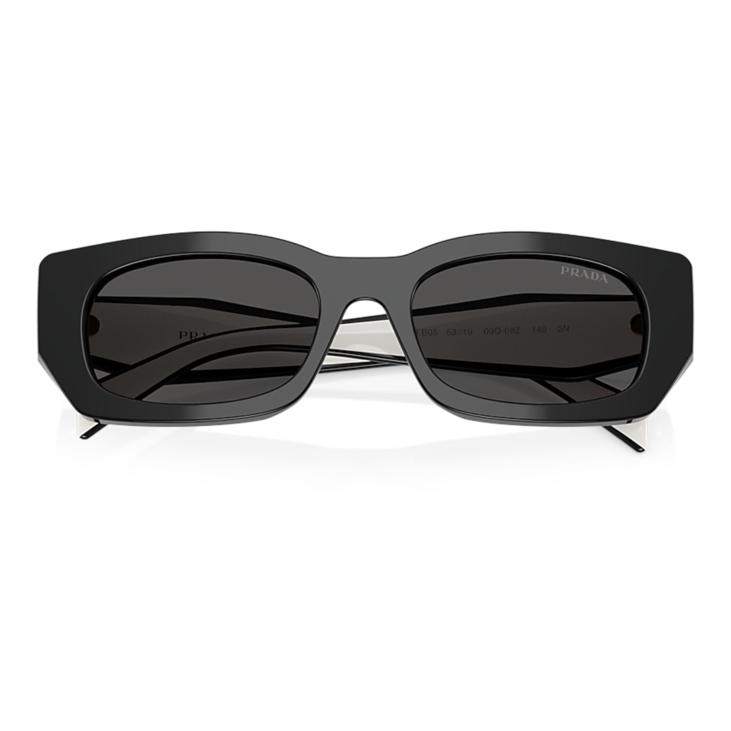 Women Prada Pr B05s 09Q08z Black Pillow Dark Grey Sunglasses