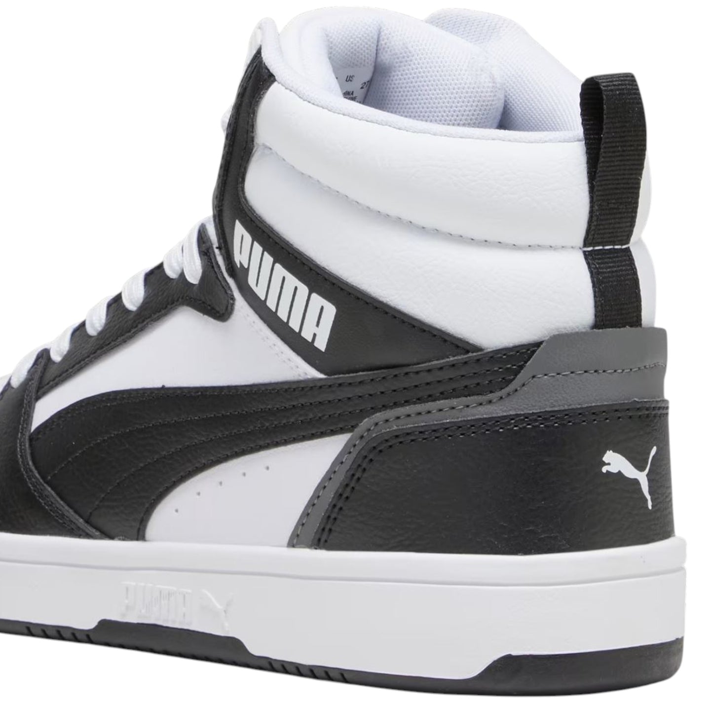 Mens Puma Rebound V6 Shoes White/Black