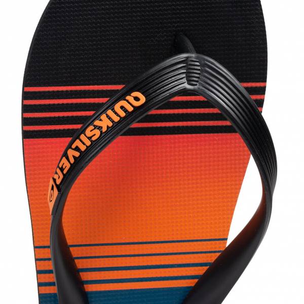 4 x Mens Quicksilver Black/ Orange/ Blue Skyline Java Flip Flops Thongs