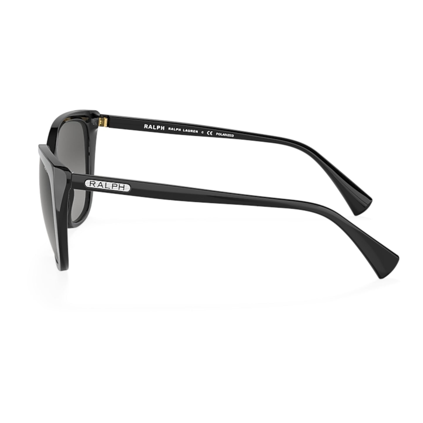 Women Ralph Ra5274 5001T3 Black Butterfly Polarized Gradient Grey Sunglasses