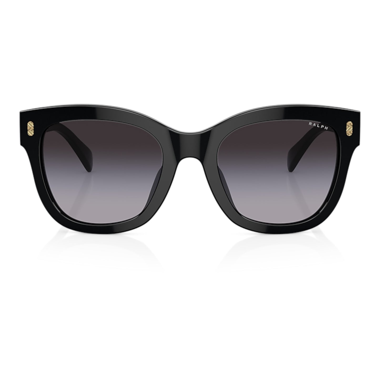 Women Ralph Ra5301u 50018G Black Oval Gradient Grey Sunglasses