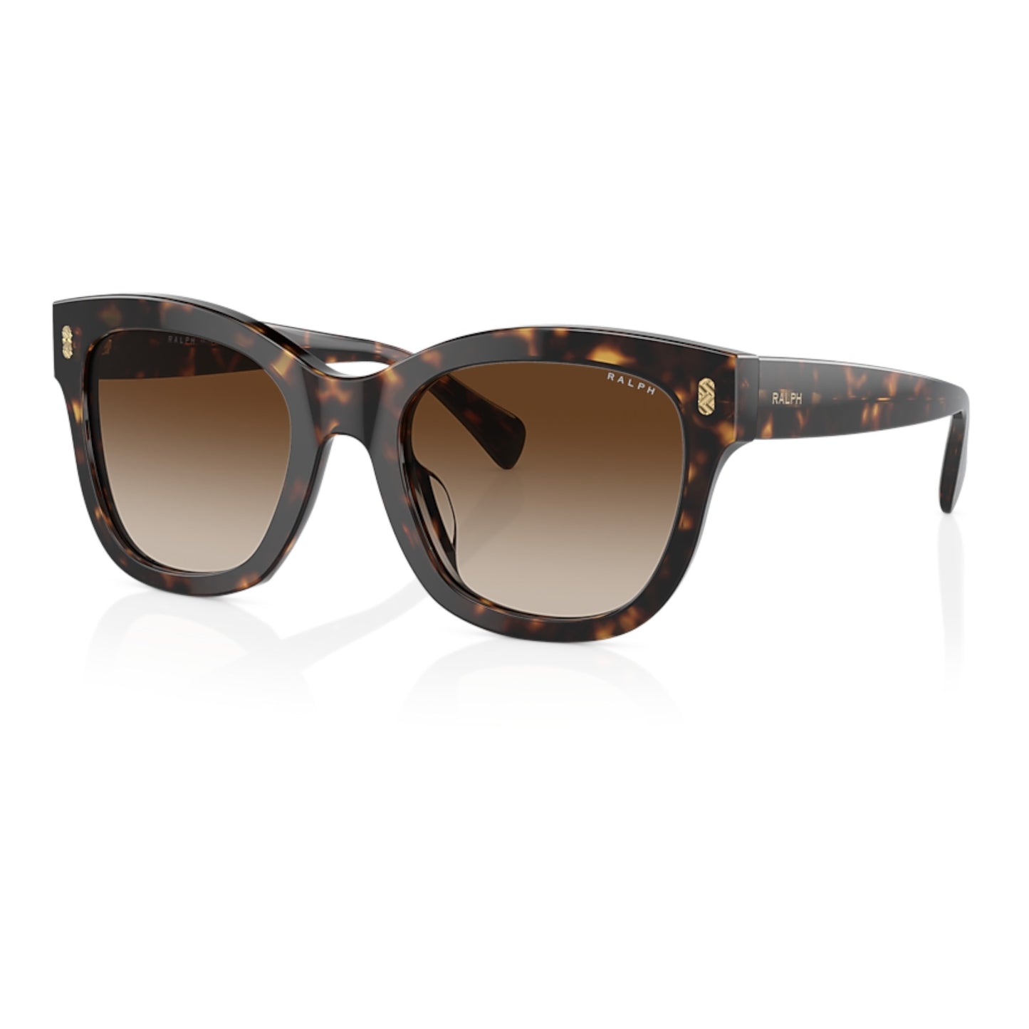 Women Ralph Ra5301u 500313 Tortoise Oval Gradient Brown Sunglasses