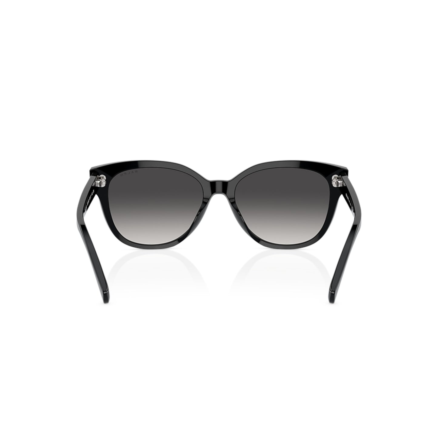 Women Ralph Ra5305u 50018G Black Cat Eye Gradient Grey Sunglasses