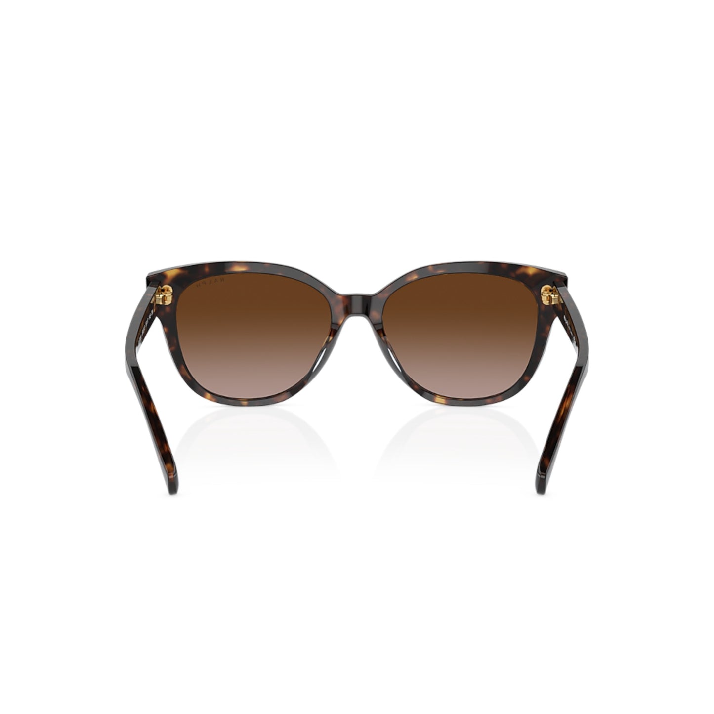 Women Ralph Ra5305u 500313 Black Cat Eye Gradient Brown Sunglasses