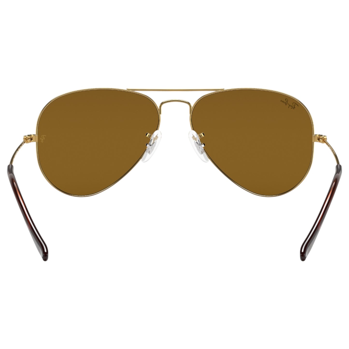Mens Ray-Ban Aviator RB3025 Sunglasses Polished Gold/ Brown