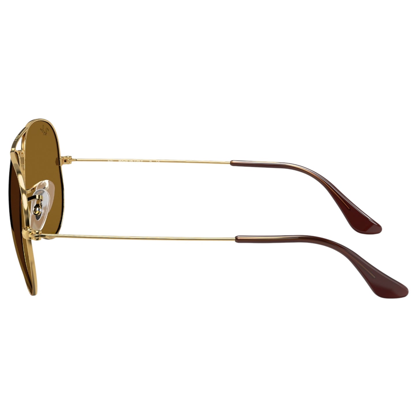 Mens Ray-Ban Aviator RB3025 Sunglasses Polished Gold/ Brown
