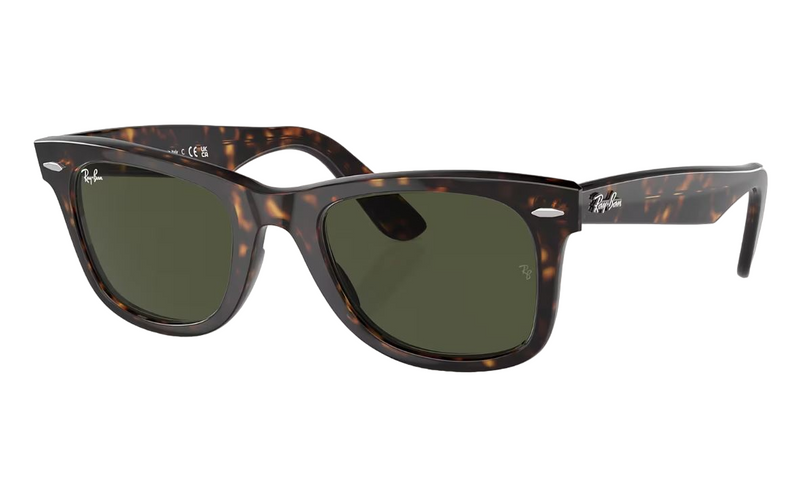 Unisex Ray Ban Sunglasses Rb2140 Original Wayfarer Classic Tortoise/ Green - Xxl