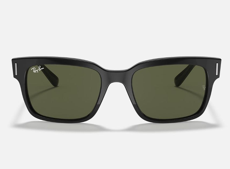 Unisex Ray Ban Sunglasses Rb2190 Jeffery Polished Black/ Green Sunnies - L