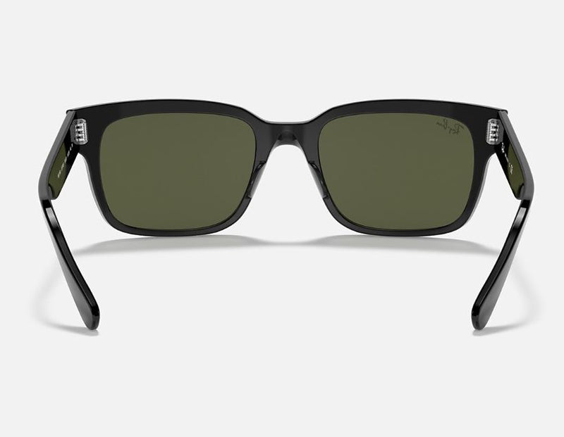 Unisex Ray Ban Sunglasses Rb2190 Jeffery Polished Black/ Green Sunnies - L
