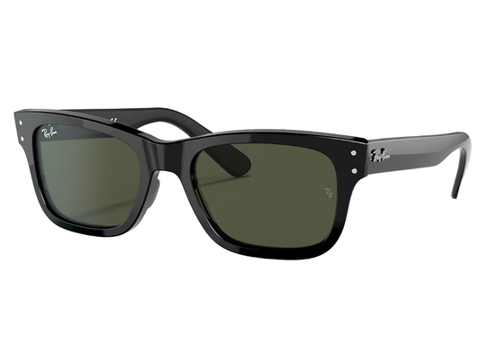 Mens Ray-Ban Burbank RB2283 Sunglasses Polished Black/ Green