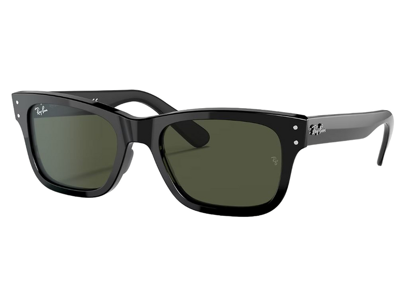Mens Ray Ban Sunglasses Rb2283 Burbank Polished Black/ Green Sunnies - M
