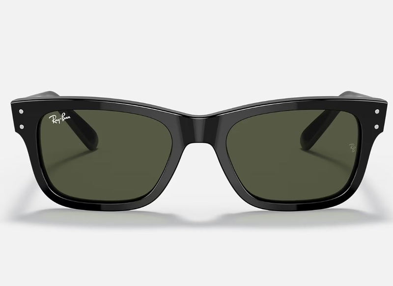 Mens Ray Ban Sunglasses Rb2283 Burbank Polished Black/ Green Sunnies - M