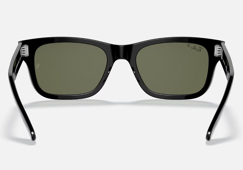 Mens Ray Ban Polarised Sunglasses Rb2283 Burbank Polished Black/Green Sunnies- M