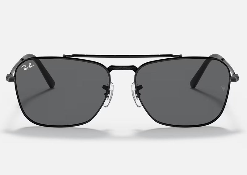 Unisex Ray Ban Sunglasses Rb3636 New Caravan Polished Black/ Grey Sunnies - M