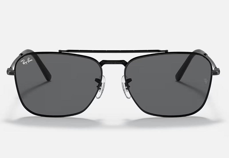 Unisex Ray Ban Sunglasses Rb3636 New Caravan Polished Black/ Grey Sunnies - Xl