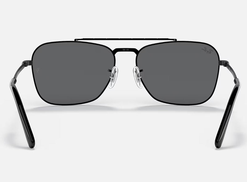 Unisex Ray Ban Sunglasses Rb3636 New Caravan Polished Black/ Grey Sunnies - M