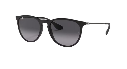 Womens Ray-Ban Erika Classic RB4171 Sunglasses Matte Black/ Grey