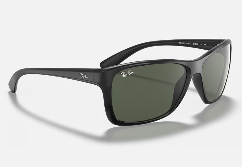 Mens Ray Ban Sunglasses Rb4331 Polished Black/ Green Sunnies