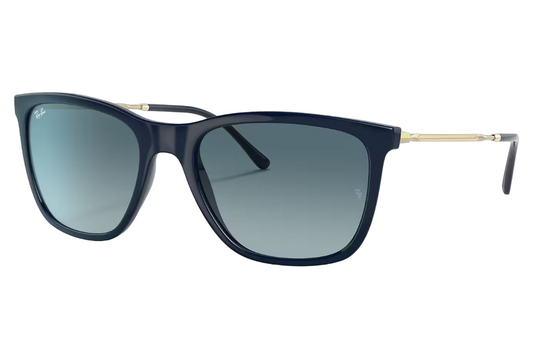 Womens Ray-Ban RB4344 Sunglasses Polished Blue/ Blue Gradient