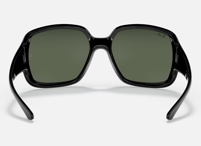 Womens Ray Ban Sunglasses Rb4347 Polished Black/ Green Sunnies