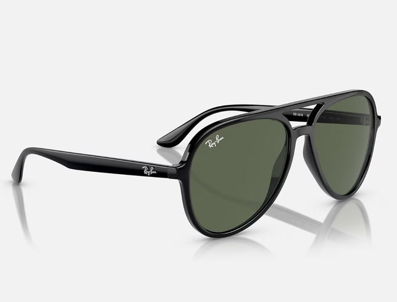 Unisex Ray Ban Sunglasses Rb4376 Polished Black/ Dark Green Sunnies