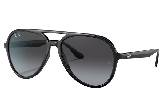 Mens Ray-Ban RB4376 Sunglasses Polished Black/ Grey