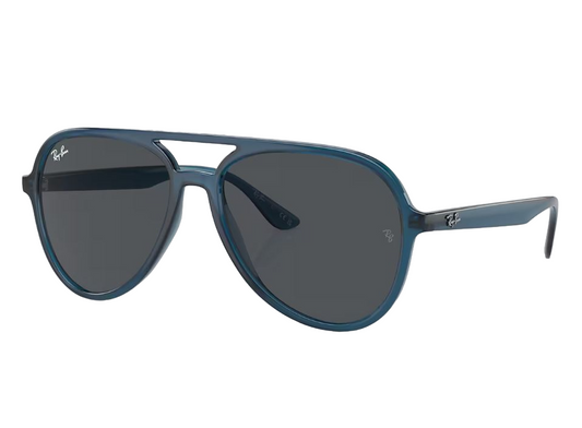 Mens Ray-Ban RB4376 Sunglasses Matte Opal Dark Blue