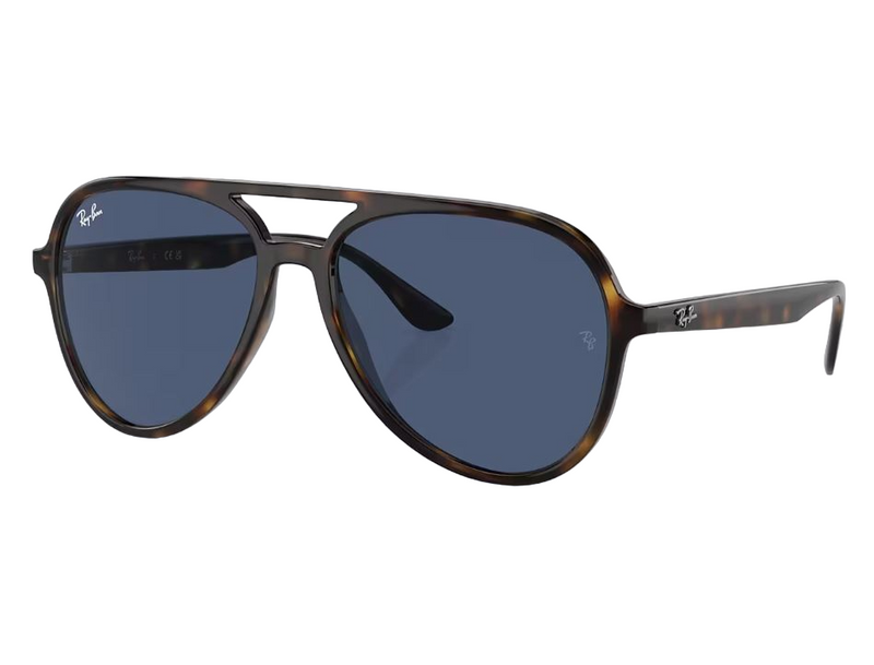 Unisex Ray Ban Sunglasses Rb4376 Havana/ Dark Blue Sunnies