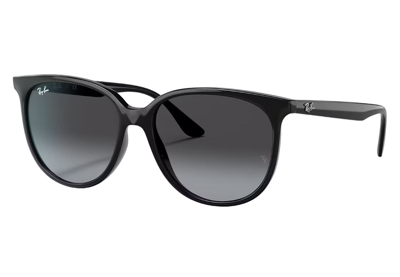 Unisex Ray Ban Sunglasses Rb4378 Polished Black/ Grey Sunnies