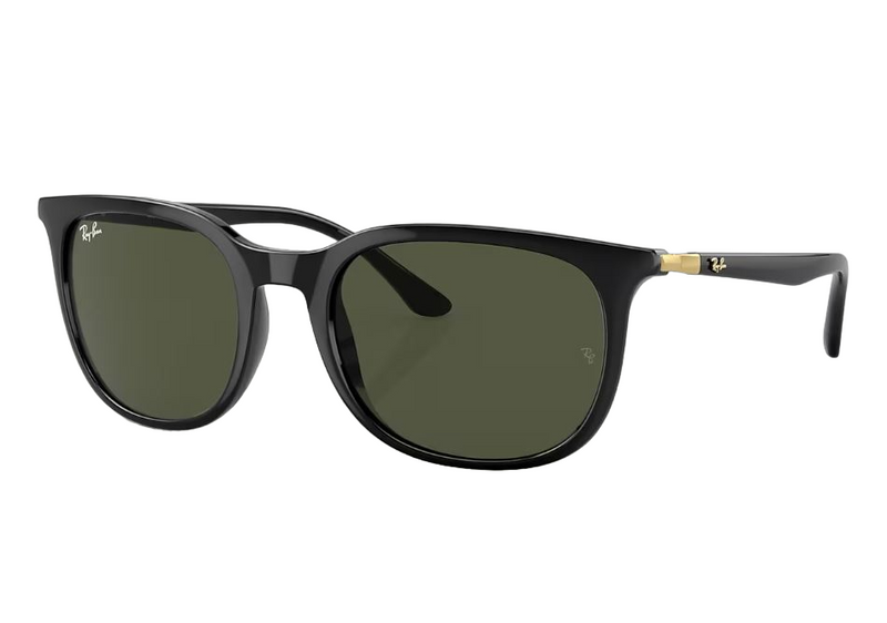 Mens Ray Ban Sunglasses Rb4386 Polished Black/ Green Sunnies - Xxl