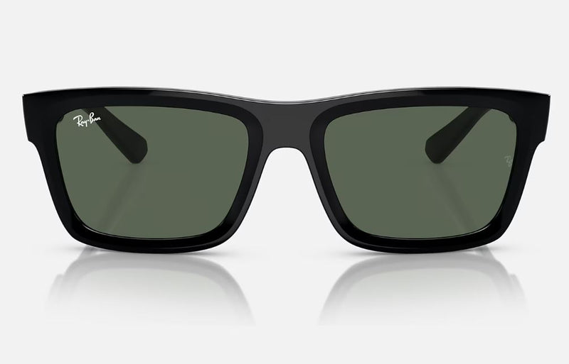 Unisex Ray Ban Sunglasses Rb4396 Warren Bio-Based Black/ Dark Green Sunnies - L