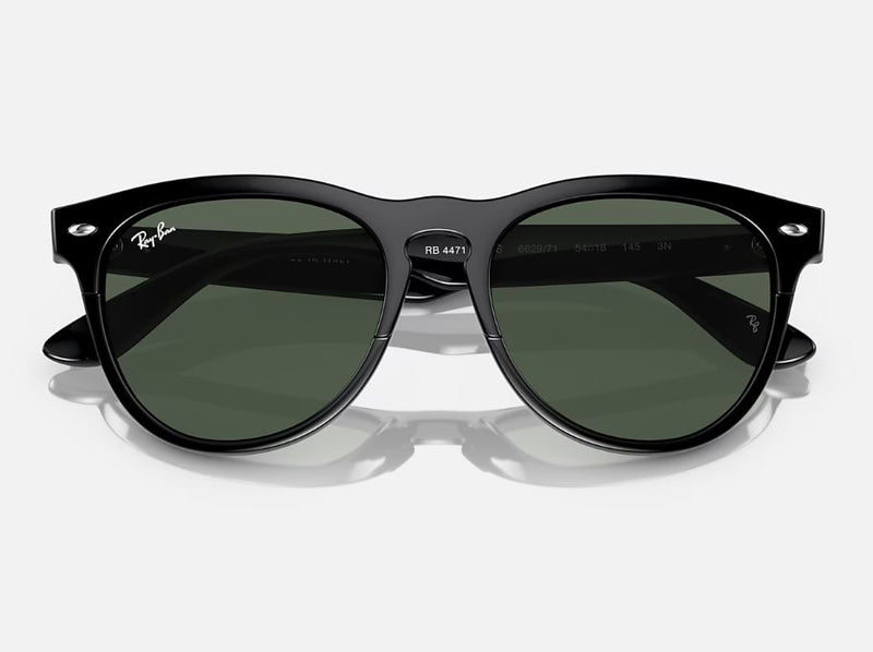 Unisex Ray Ban Sunglasses Rb4471 Iris Polished Black/ Dark Green Sunnies