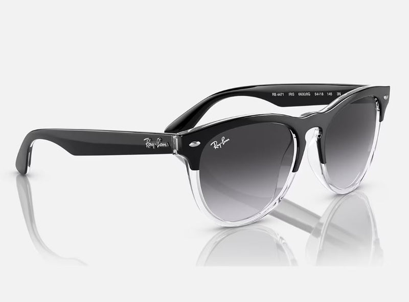 Unisex Ray Ban Sunglasses Rb4471 Iris Black Transparent/ Grey Sunnies
