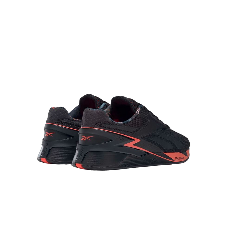 Mens Reebok Nano X3 Training Shoes Black/ Orange Running Shoes