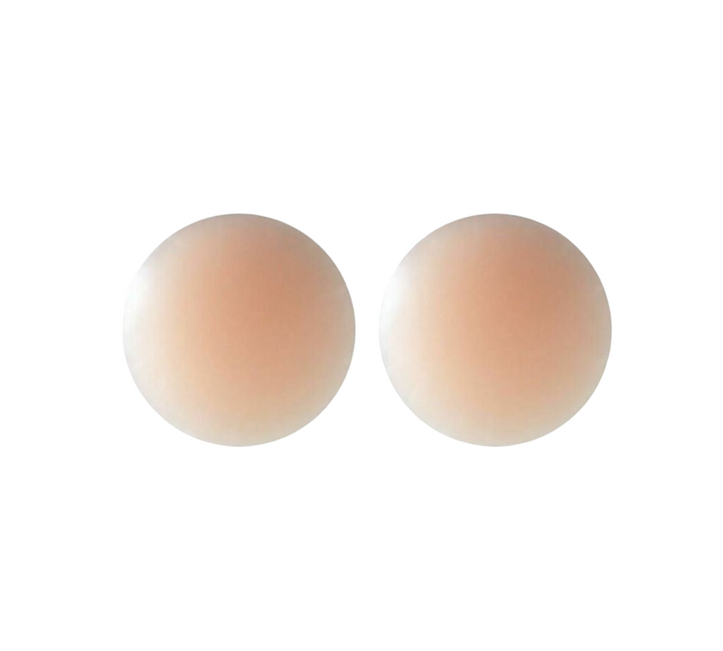 3 x Reusable Nipple Covers Round Stick On Silicone Nude Boob Cover
