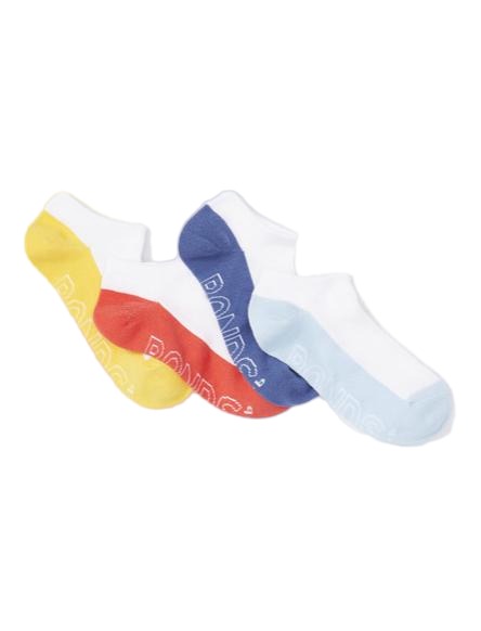 4 Pairs X Bonds Kids Lightweight Low Cut Boys Socks White 06K