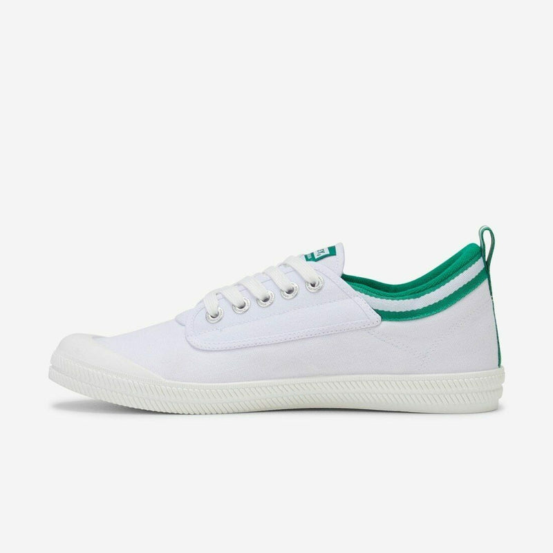 Mens Volley International Low Shoes White / Forest Green