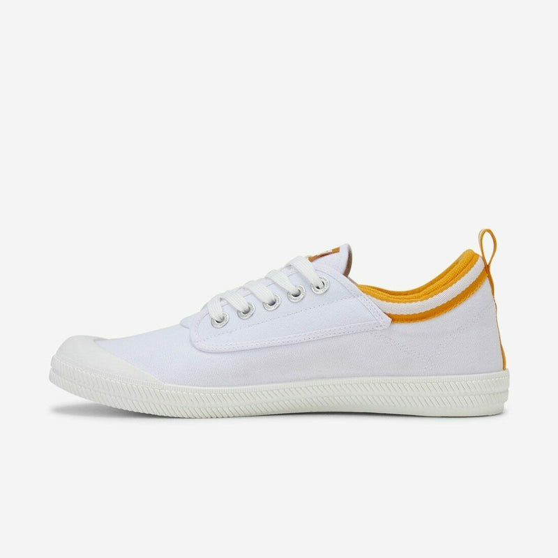 Mens Volley International Low Shoes White / Golden Orange