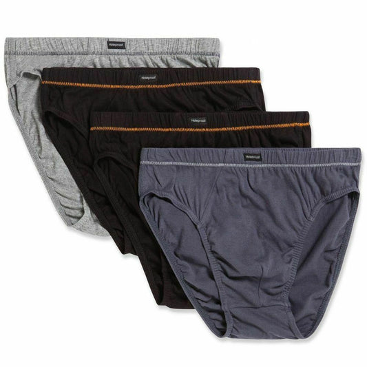 4 Pack Mens Holeproof Cotton Tunnel Briefs Underwear Multicoloured