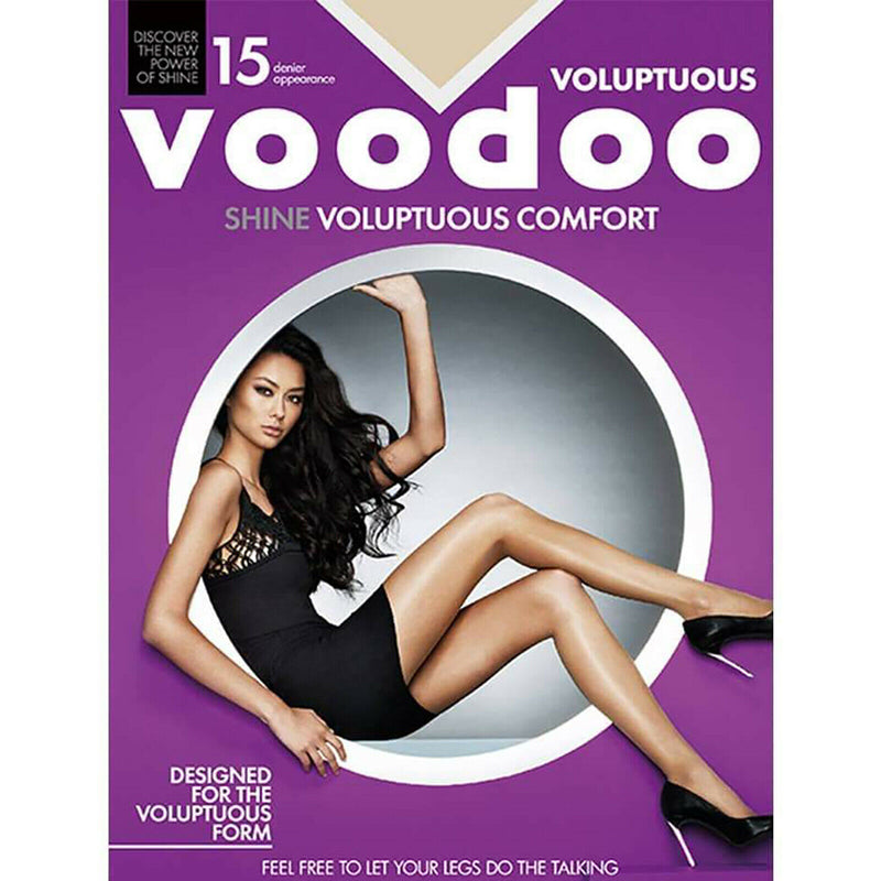 Womens Voodoo Sexy Voluptuous Shine Plus Size Stockings Pantyhose