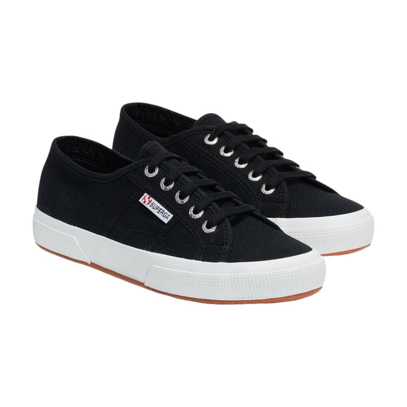 Unisex Adults Superga 2750 Cotu Classic Shoes Black/White