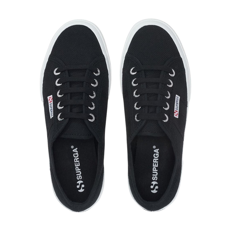 Unisex Adults Superga 2750 Cotu Classic Shoes Black/White