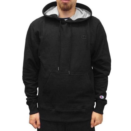 Mens Champion Powerblend Fleece Hoodie Black